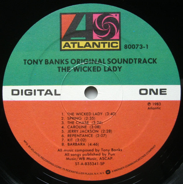 Tony Banks : The Wicked Lady (Original Soundtrack) (LP, Album, Spe)