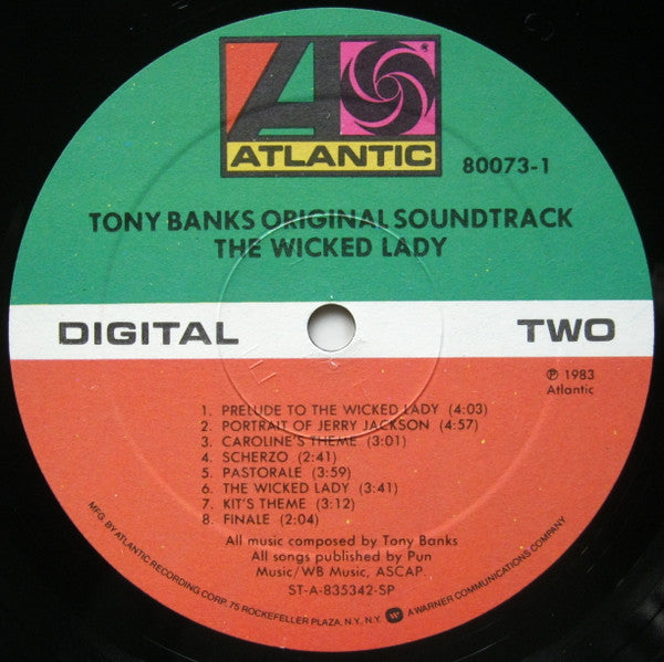 Tony Banks : The Wicked Lady (Original Soundtrack) (LP, Album, Spe)