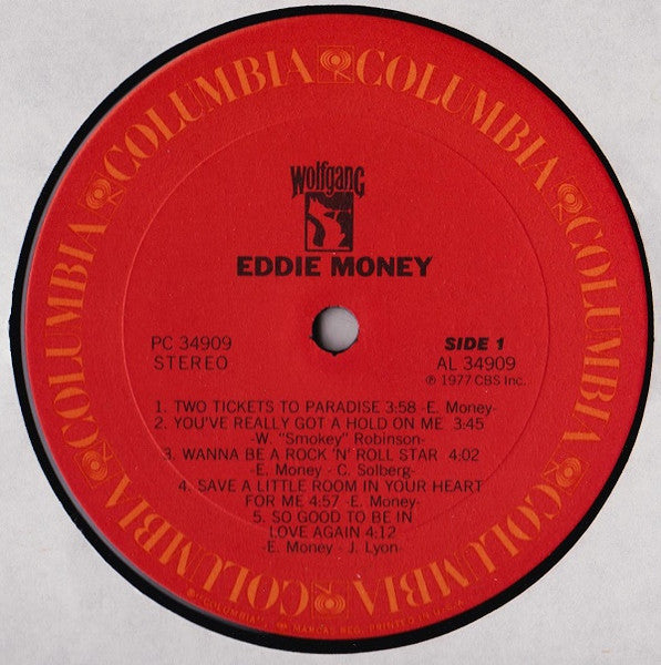 Eddie Money : Eddie Money (LP, Album, Pit)