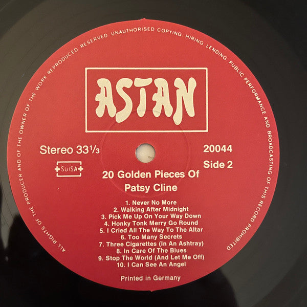 Patsy Cline : 20 Golden Pieces Of (LP, Comp)