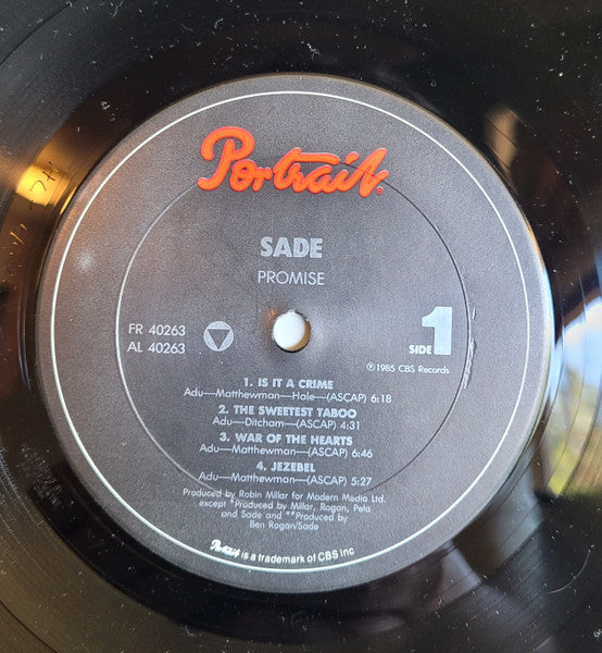Sade : Promise (LP, Album, RP)