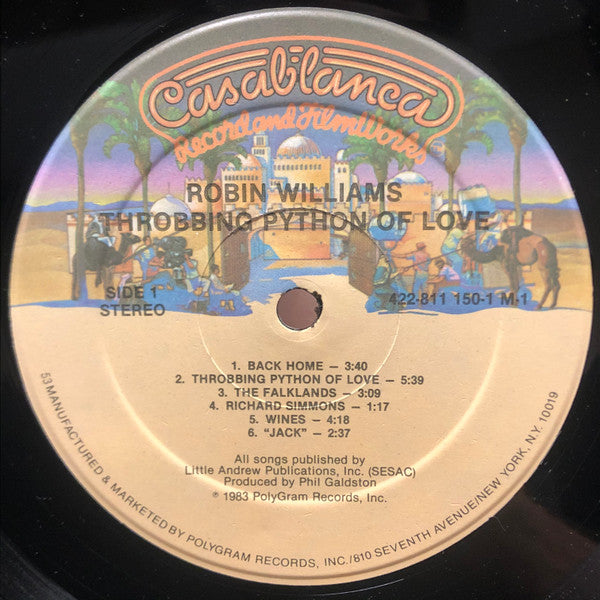 Robin Williams : Throbbing Python Of Love (LP, Album, 53 )