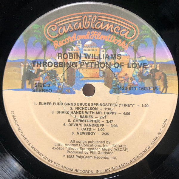 Robin Williams : Throbbing Python Of Love (LP, Album, 53 )