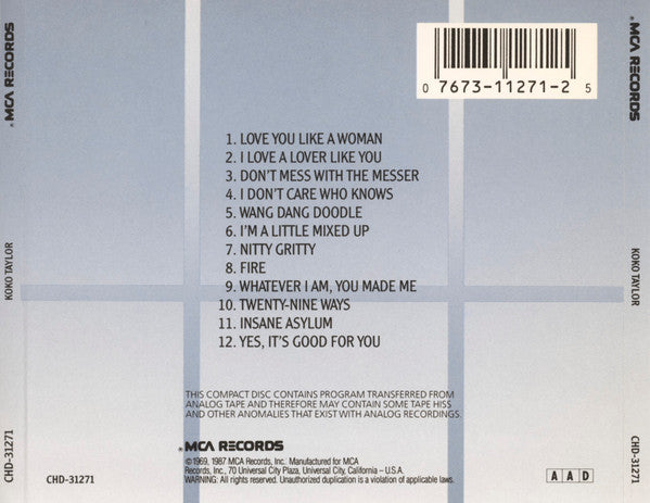 Koko Taylor : Koko Taylor (CD, Album, RE, RP)