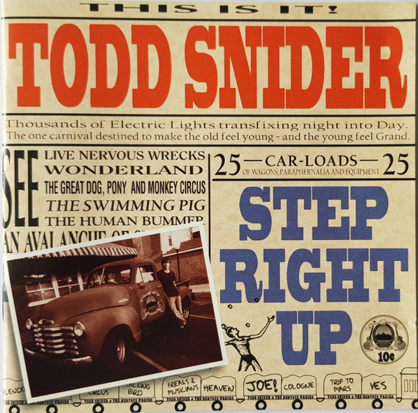Todd Snider : Step Right Up (CD, Album)
