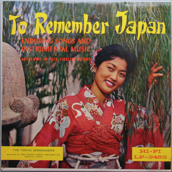 The Tokyo Serenaders : To Remember Japan (LP, Album, RE, Bla)