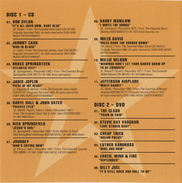 Various : Essential Sights & Sounds (CD, Comp, Promo + DVD-V, Comp, Promo, NTSC)