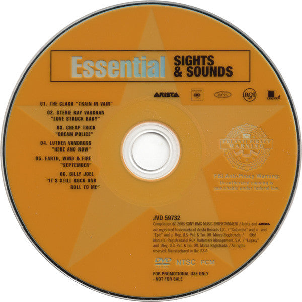 Various : Essential Sights & Sounds (CD, Comp, Promo + DVD-V, Comp, Promo, NTSC)