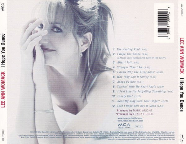 Lee Ann Womack : I Hope You Dance (HDCD, Album, Enh)