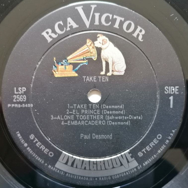 Paul Desmond : Take Ten (LP, Album, Ind)