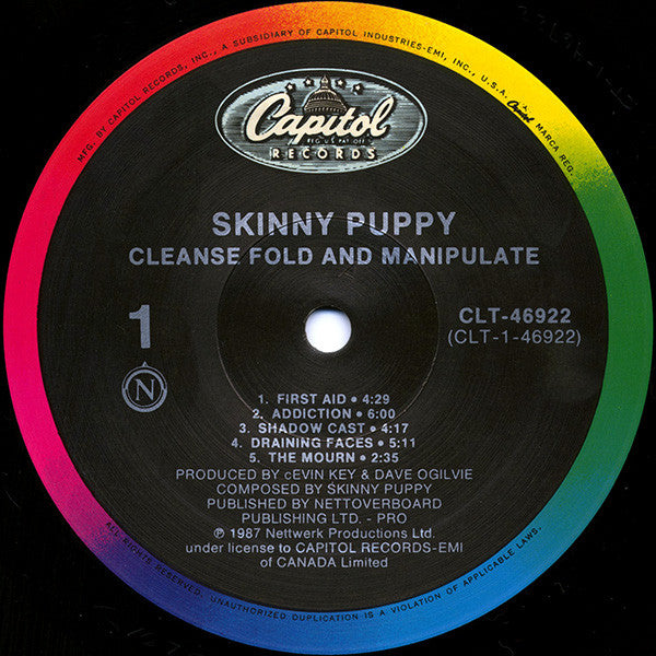Skinny Puppy : Cleanse Fold And Manipulate (LP, Album)