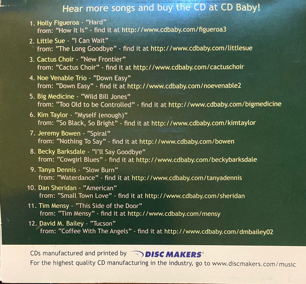 Various : CD Baby Compilation!: Music For Lazy Summer Days (CD, Comp)