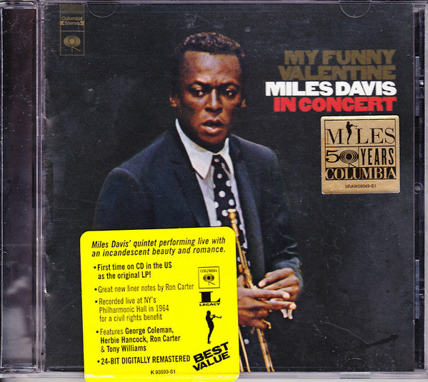 Miles Davis : My Funny Valentine - Miles Davis In Concert (CD, Album, RE, RM)