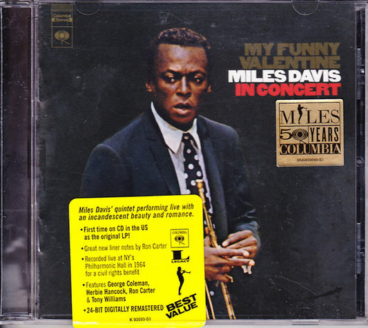 Miles Davis : My Funny Valentine - Miles Davis In Concert (CD, Album, RE, RM)