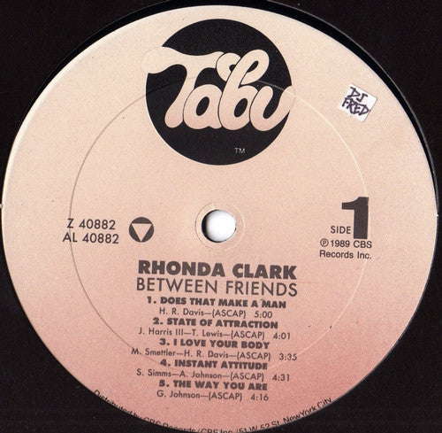 Rhonda Clark : Between Friends (LP, Album)