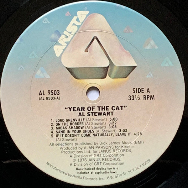 Al Stewart : Year Of The Cat (LP, Album, Club, RE, San)