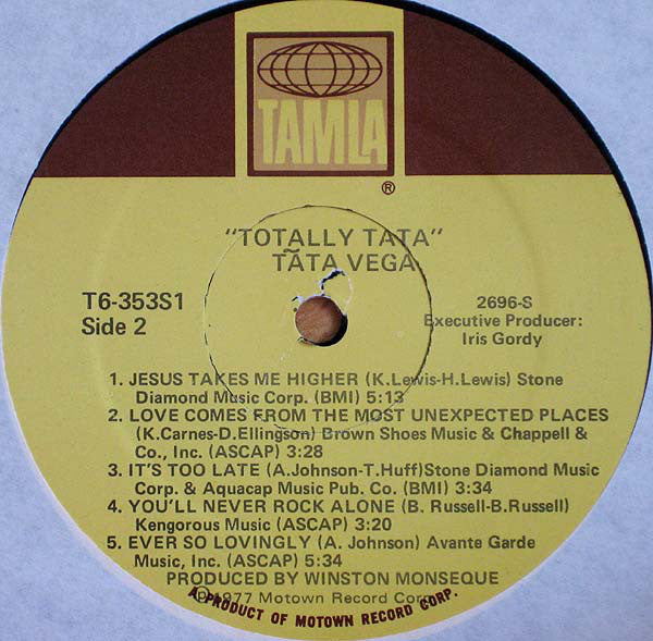 Tata Vega : Totally Tata (LP, Album)