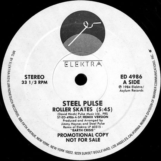 Steel Pulse : Roller Skates (12", Promo)