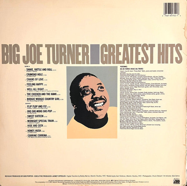 Big Joe Turner : Greatest Hits (LP, Comp, All)