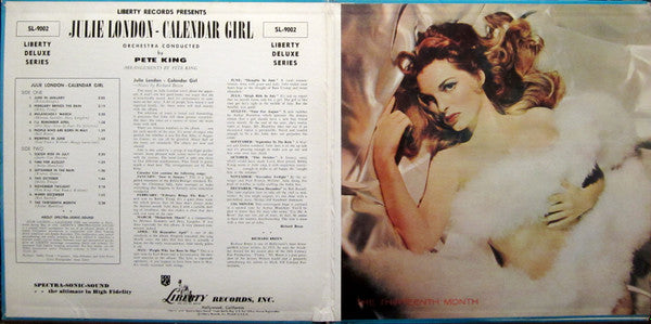 Julie London : Calendar Girl (LP, Album, Mono, RE, Gat)