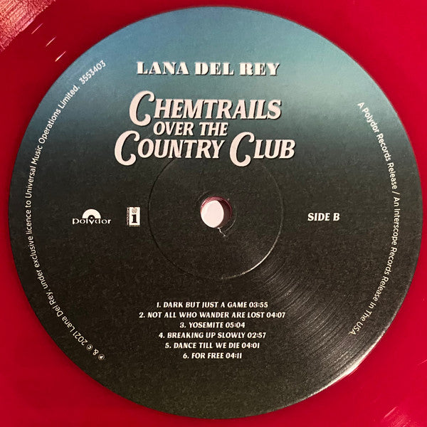 Lana Del Rey : Chemtrails Over The Country Club (LP, Album, Ltd, Red)