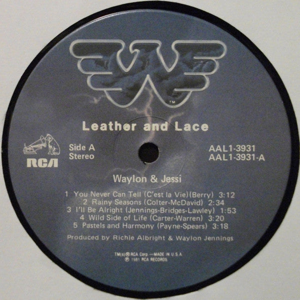 Waylon* And Jessi* : Leather And Lace (LP, Album, Ind)