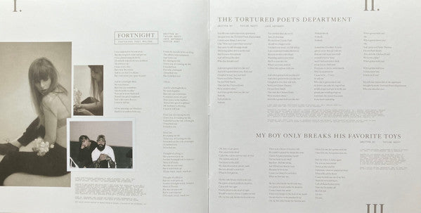 Taylor Swift : The Tortured Poets Department (2xLP, Album, Cle)