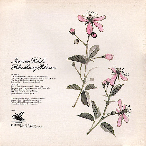 Norman Blake (2) : Blackberry Blossom (LP, Album, Red)