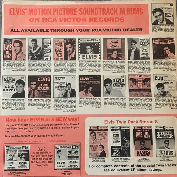 Elvis Presley : G.I. Blues (LP, Album, RE)