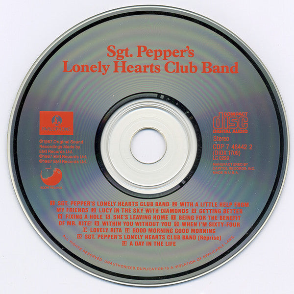 The Beatles : Sgt. Pepper's Lonely Hearts Club Band (CD, Album, RE, RP, Jax)