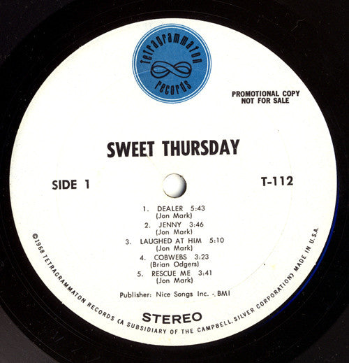 Sweet Thursday : Sweet Thursday (LP, Album, Promo, Mon)
