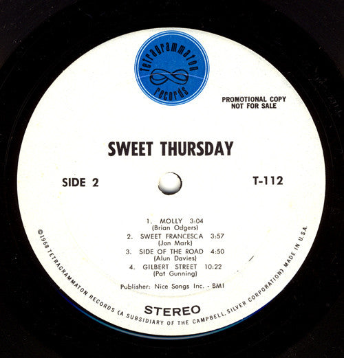 Sweet Thursday : Sweet Thursday (LP, Album, Promo, Mon)
