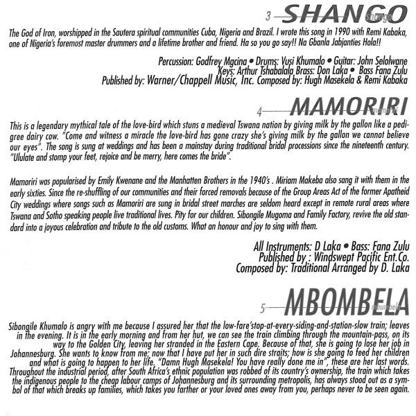 Hugh Masekela : Sixty (CD, Album)