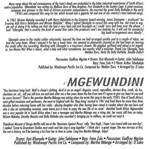 Hugh Masekela : Sixty (CD, Album)