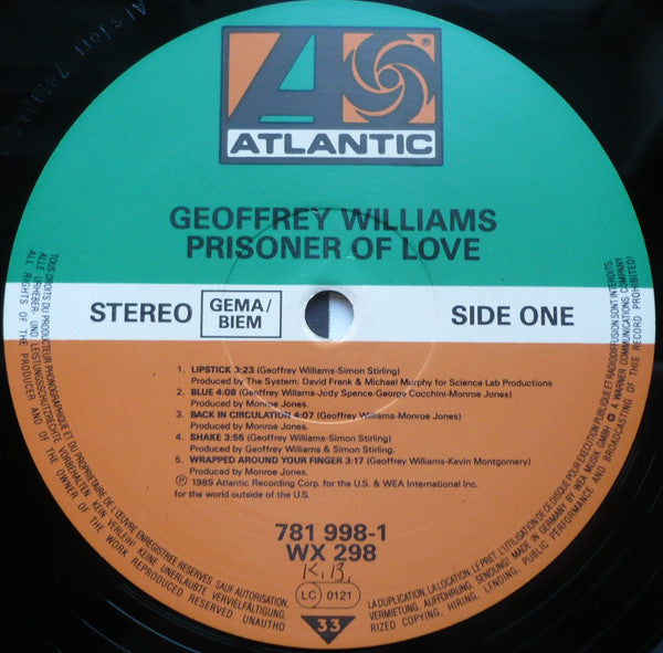 Geoffrey Williams : Prisoner Of Love (LP, Album)