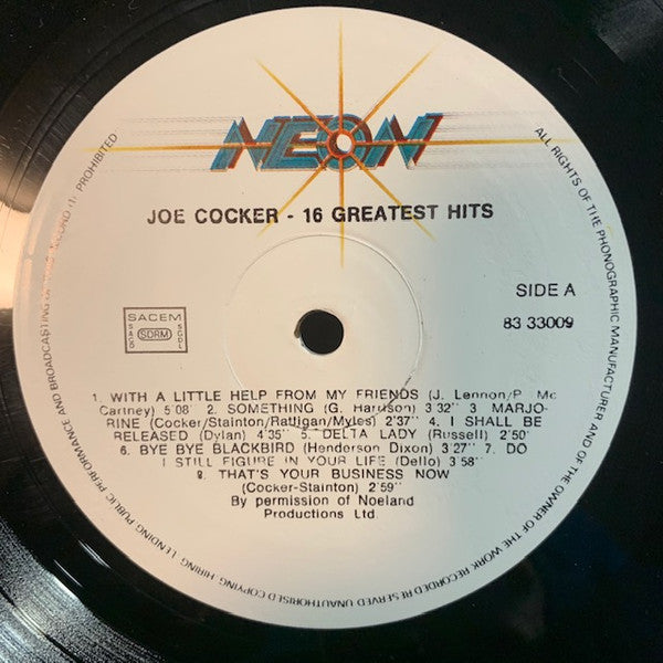 Joe Cocker : 16 Greatest Hits (LP, Comp)
