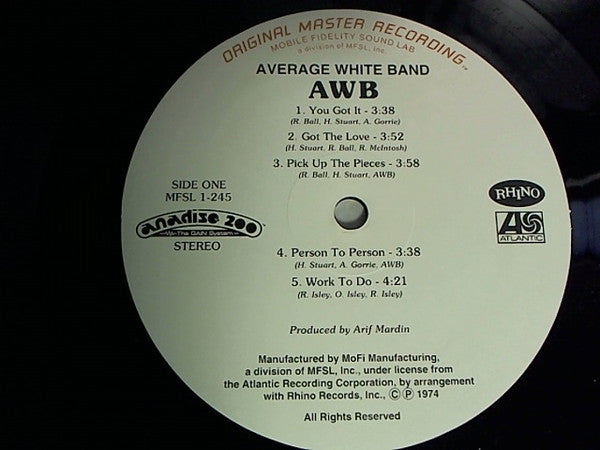 Average White Band : AWB (LP, Ltd, Num, RE, RM, Hal)