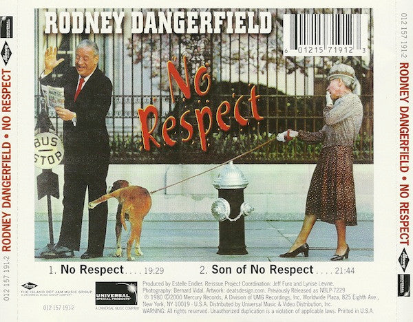 Rodney Dangerfield : No Respect (CD, Album, RE)