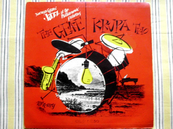 The Gene Krupa Trio* : At Jazz At The Philharmonic (LP, Mono, RE)