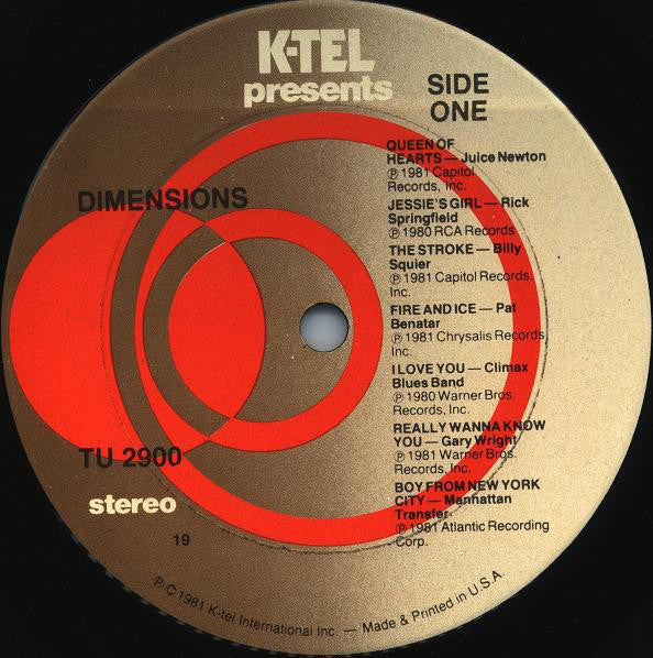 Various : Dimensions (LP, Comp, 19 )