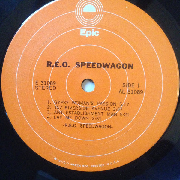 REO Speedwagon : R.E.O. Speedwagon (LP, Album, RP)