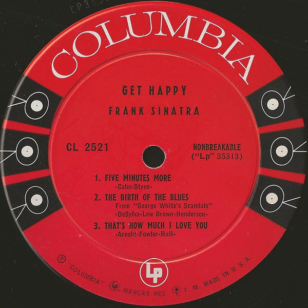 Frank Sinatra : Get Happy! (10", Comp, Hol)