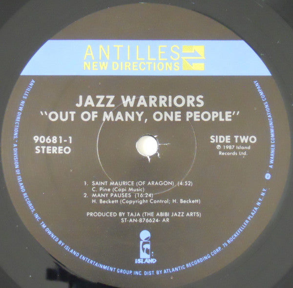 Jazz Warriors : Out Of Many, One People (LP, Album)