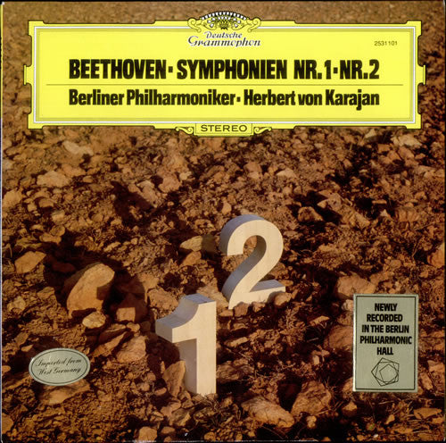 Beethoven* - Berliner Philharmoniker, Herbert von Karajan : Symphonien Nr. 1 - Nr. 2 (LP)