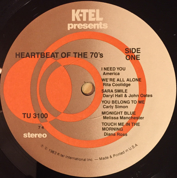 Various : Heartbeat Of The 70's (LP, Comp)