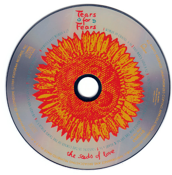 Tears For Fears : The Seeds Of Love (CD, Album, Club, BMG)
