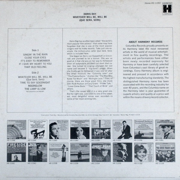 Doris Day : Whatever Will Be, Will Be (Que Sera, Sera) (LP, Comp)