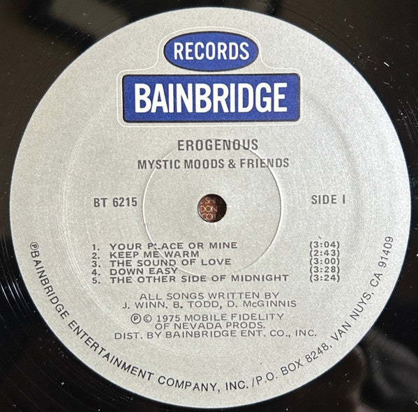 The Mystic Moods & Friends* : Erogenous (LP, Album, RE)