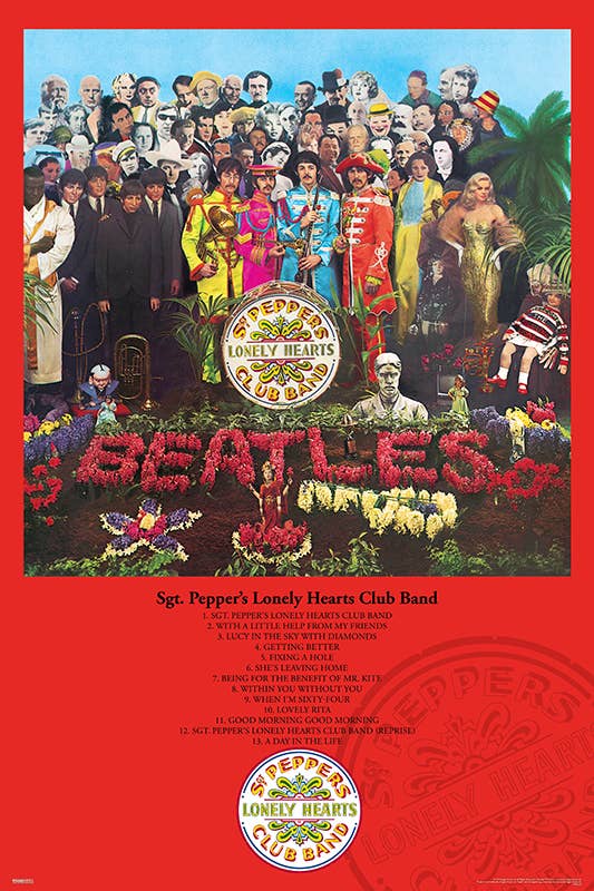 Beatles Sgt Pepper Album Poster - 24" x 36"