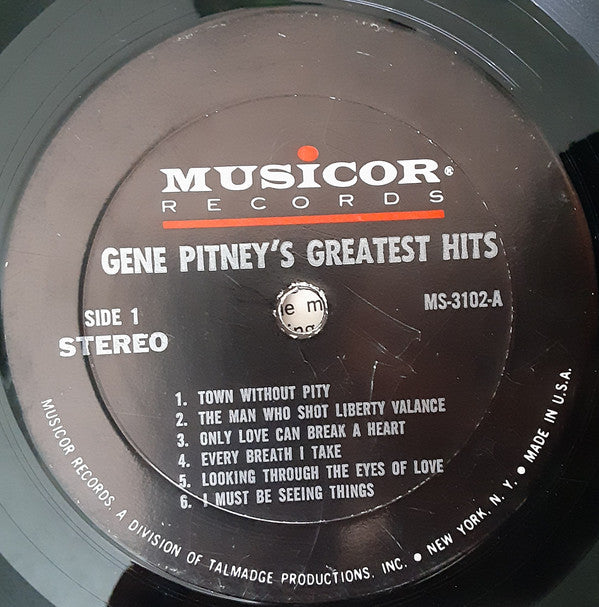 Gene Pitney : Greatest Hits Of All Times (LP, Comp, Mon)
